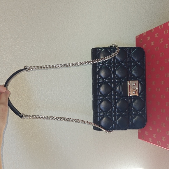 Miss Dior Black Quilted Bag with Silver Tone Hardware - Picture 2 of 16